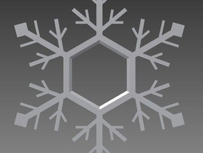 flocon de neige l'ornement décor les fêtes noël vacances image 3d print model - Mito3D