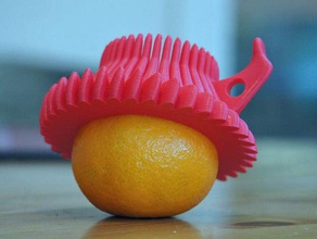 sombrero de mi clementine la moda fruta el mandarín naranja satsuma 3d print model - Mito3D