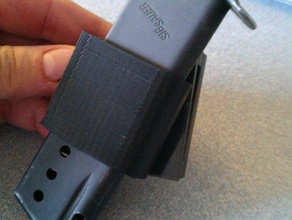 9mm tek bir yığın mag kılıf aracı sahipleri kutuları 3d print model - Mito3D