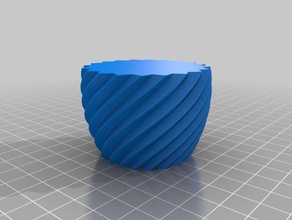 my customized square vase cup bracelet generator 2 decor 3d print model - Mito3D
