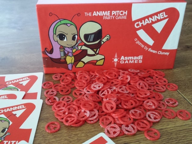 channel token games 3D print model - Mito3D