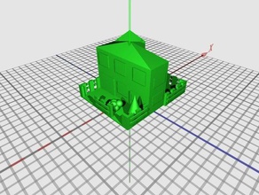 fenced house buildings structures amra is318 nyupoly 3d print model - Mito3D
