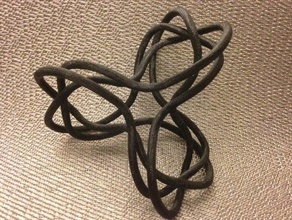 clover knot math art 3dhubs 3d print model - Mito3D