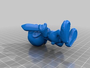 papa feliz esculturas 3d print model - Mito3D