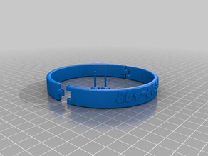 meine angepasste Manschetten Kragen Armbänder 3d print model - Mito3D