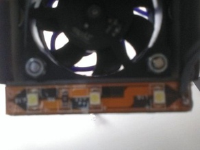 bande de led mont 40mm fans 3d l'imprimante accessoires 3d print model - Mito3D