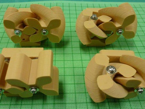 cycloïdal engrenages hélicoïdaux mécanique les jouets de la pompe puzzle 3d print model - Mito3D