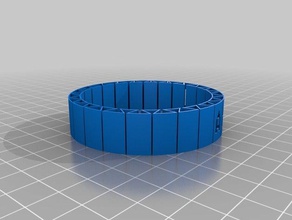 meu personalizados dupla flexível nome pulseira pulseiras 3d print model - Mito3D