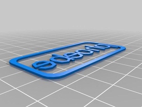 my customized custiomizable name tag phoebe signs logos 3d print model - Mito3D
