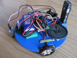 circular chassis robot robotics 3d print model - Mito3D