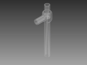 chorro de vapor eyector partes eyector-jet el inyector la tubería bomba vacío venturi venturipump agua 3d print model - Mito3D
