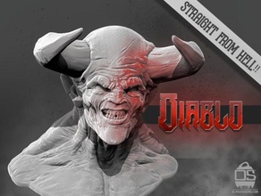 diablo straight hell sculptures 3d print model - Mito3D