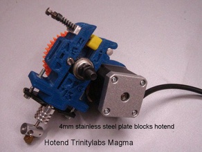 estrusore un pezzo hotend trinitylabs magma 3d la stampante estrusori 3d print model - Mito3D