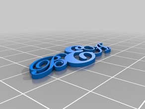 monogram girlfriend brownie points signs logos 3d print model - Mito3D