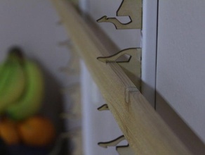 laser-cut brackets wall mounting pretty much anything decor 3d print model - Mito3D