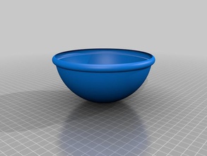 simple bowl kitchen dining household 3d print model - Mito3D