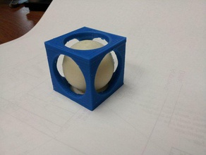 dualstrusion ball cube 3d printing tests 3d print model - Mito3D