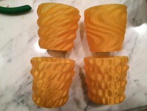 shot glasses based scripted vases kitchen dining 3d print model - Mito3D