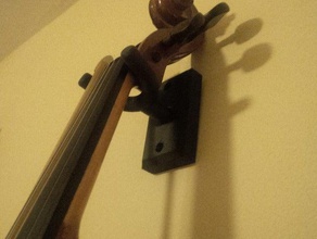 violin wall hanger music 3d print model - Mito3D