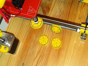 thumbwheel m3 scale 001 mm 3d printer accessories 3d print model - Mito3D