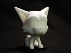 fire husky sculptures art toys designer toy hellobard 3d print model - Mito3D