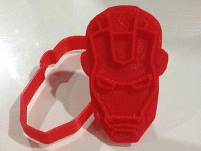 iron man cookie cutter v2 kitchen dining 3d print model - Mito3D
