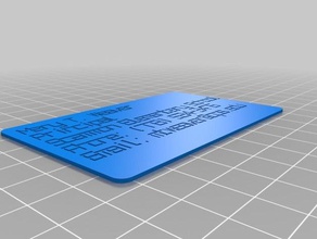 maría tejedor de la tarjeta organización personalizado 3d print model - Mito3D