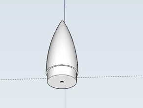 modelo de foguete nariz cone passatempo 3d print model - Mito3D