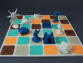 zones games boardgame chess chess-like continuum fantasy figure gaming miniature model multiverse rpg scifi space tabletop tafl 3d print model - Mito3D