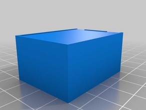 paramétrique boîte à couvercle coulissant les conteneurs 3d print model - Mito3D