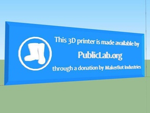 public lab-Replikator-Plakette Zeichen logos 3d print model - Mito3D