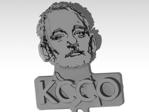 bill murray bfm kcco thechive keychain keychains calm keep 3d print model - Mito3D