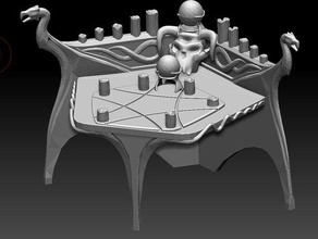 skyrim Arkaner Verzauberung Tisch Modell Möbel darkshark bezaubernd lore 3d print model - Mito3D