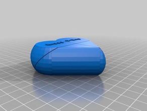 meu personalizados pré-montados segredo caixa coração feliz dia v interativo 3d print model - Mito3D