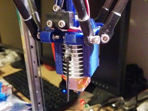 mini kossel effector e3d hotend probe printer parts 3d print model - Mito3D