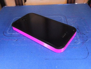 solide comme le roc de l'iphone 4 bumper mobile 3d cas stl ultimaker 3d print model - Mito3D
