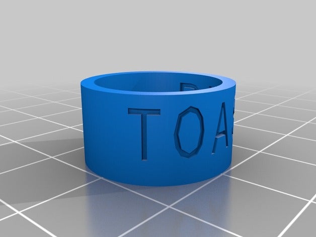 toast remake les anneaux personnalisé 3D print model - Mito3D