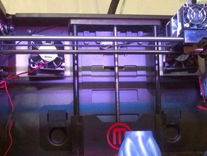 60mm fan mounts replicator 2x 3d printer accessories cooling filament 3d print model - Mito3D