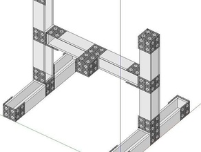 modular do sistema cnc partes a máquina quadro makeentry openstructures 3d print model - Mito3D