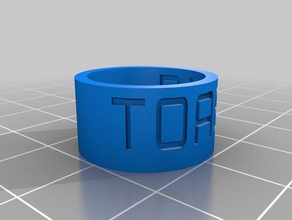 toast remake rings customized 3d print model - Mito3D