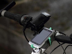 bike-clamp htc-wildfire-s bontrager handlebar sport outdoors geocaching phone 3d print model - Mito3D