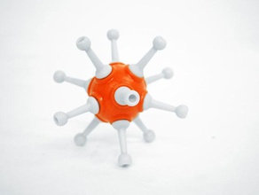 kurzen ball post Bau - Spielzeug Anhang joint bild der ogo sport 3d print model - Mito3D
