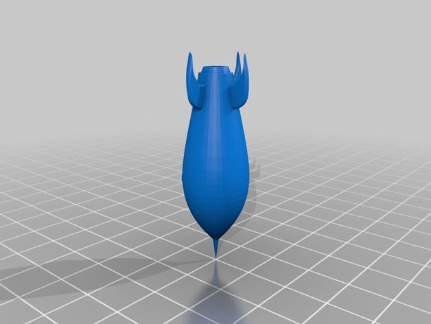 retro rocket arredamento 3D print model - Mito3D