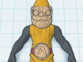 gnome action figure aphex twin belt les jouets jeux lunettes de protection la furtivité surhumaine 3d print model - Mito3D