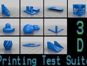 printer test suite 3d printing tests 3d print model - Mito3D