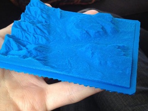 or dans le colorado les analyses des répliques carte montagne en relief 3d print model - Mito3D