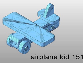 avión chico 151 de la construcción juguetes 3d print model - Mito3D