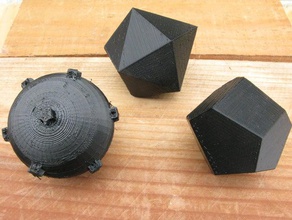 thomson problem polyhedra math electrons openscad sphere unit 3d print model - Mito3D