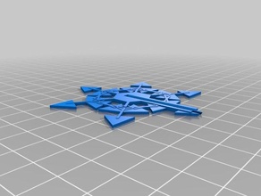 snowflake kevin birthday decor customized 3d print model - Mito3D