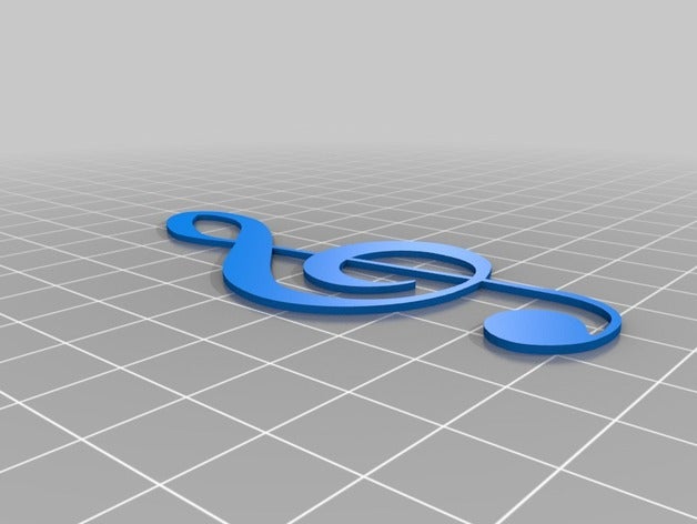 clef diğer notenschluessel 3D print model - Mito3D